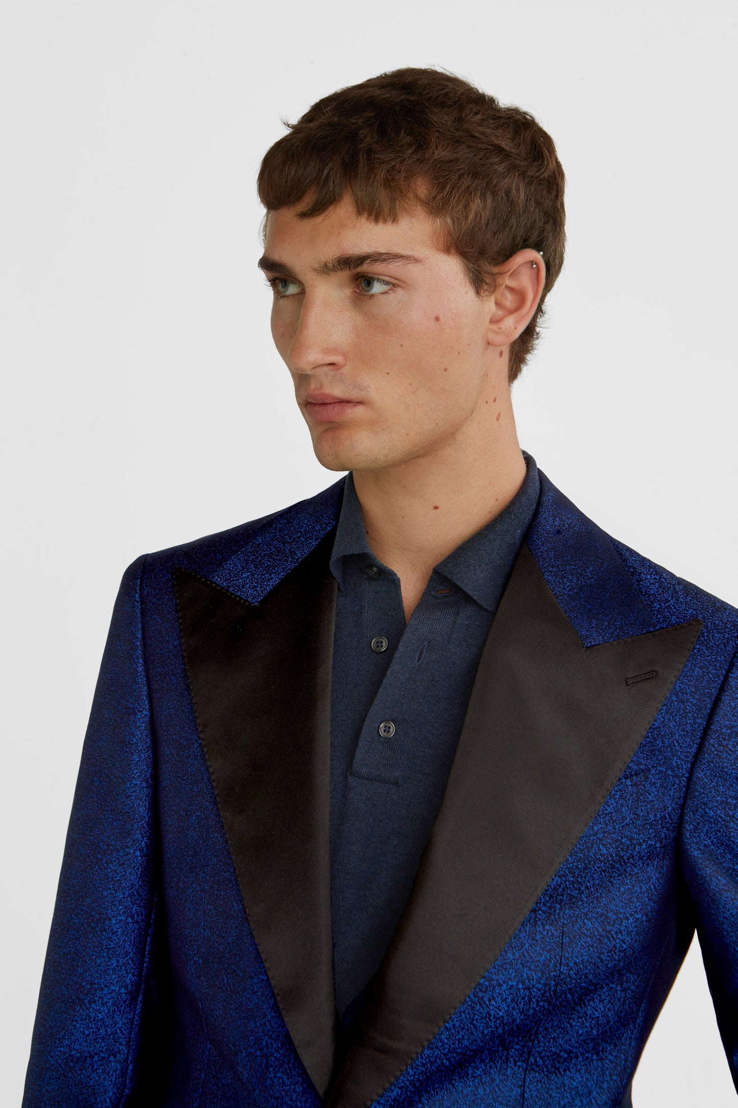 Sartorial tuxedo jacket in blue - 100 wool